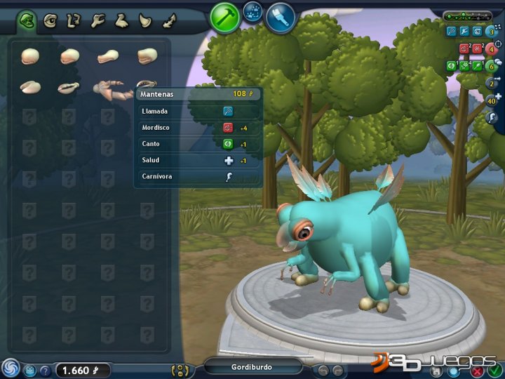 spore creature creator 2d