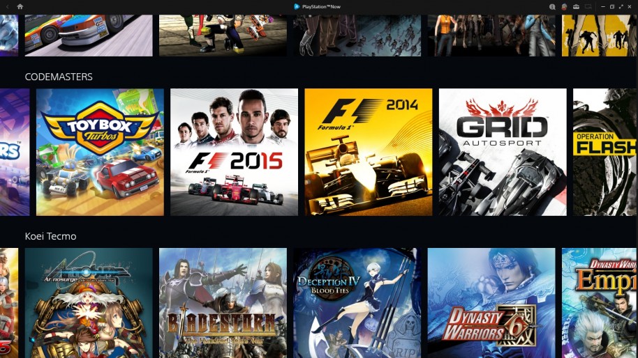 PlayStation Now PS4