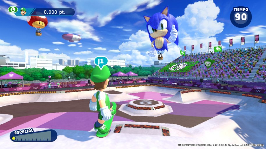 Mario y Sonic JJ.OO Tokio 2020