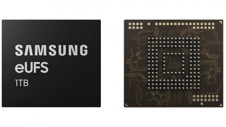 Samsung presenta un chip móvil de almacenamiento eUFS de 1 TB Samsung presenta un chip móvil de almacenamiento eUFS de 1 TB