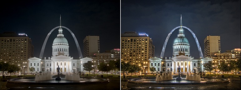 Imagen sin HDR / Imagen con HDR Imagen sin HDR / Imagen con HDR