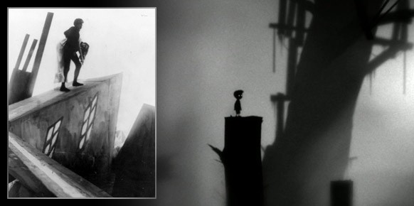 Junto a una imagen de Limbo el trabajo de Conrad Veidt y Lil Dagover inspirado en el expresionismo alemán.