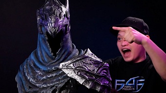 Alucina con este busto a escala real de Artorias, el caminante del abismo de Dark Souls