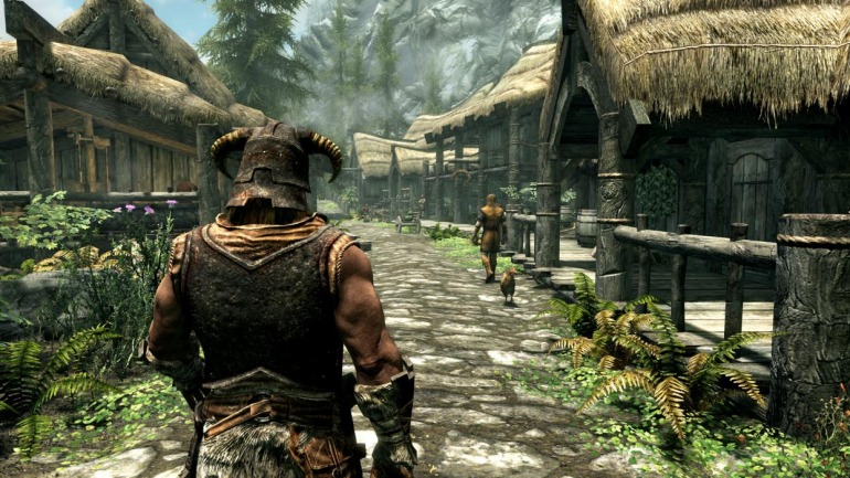En TES V: Skyrim podemos ir a cualquier punto del mapa desde los primeros minutos de juego sin temer a los enemigos que nos podemos encontrar en el camino. En TES V: Skyrim podemos ir a cualquier punto del mapa desde los primeros minutos de juego sin temer a los enemigos que nos podemos encontrar en el camino.